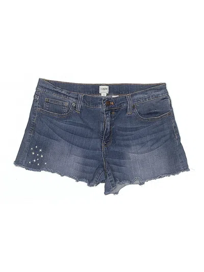 Pre-owned J.crew Factory Store Denim Shorts In Blue