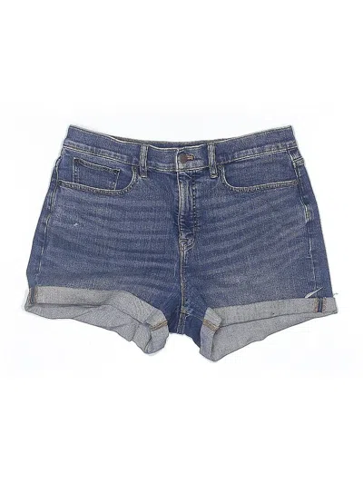Pre-owned J.crew Factory Store Denim Shorts In Blue
