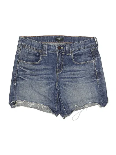 Pre-owned J.crew Factory Store Denim Shorts In Blue