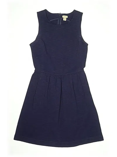 Pre-owned J.crew Factory Store Kids' Dress In Blue