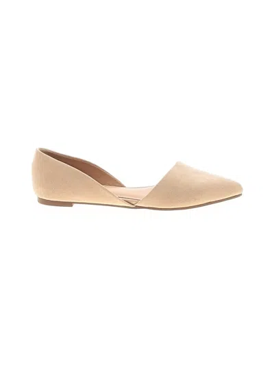 Pre-owned J.crew Factory Store Flats In Tan
