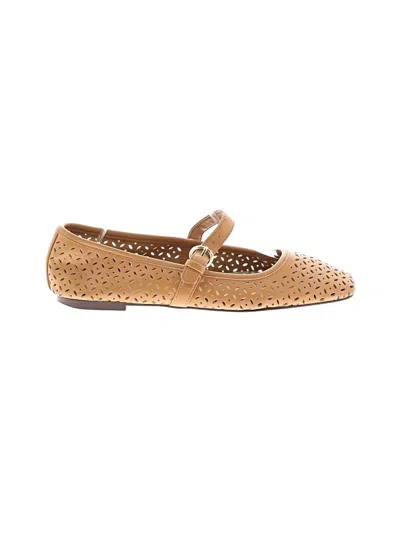 Pre-owned J.crew Factory Store Flats In Tan