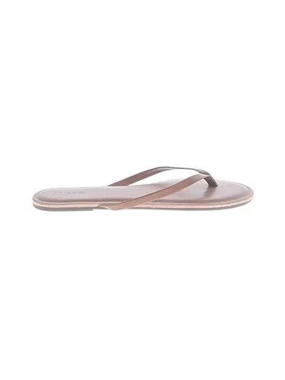 Pre-owned J.crew Factory Store Flip Flops In Gray