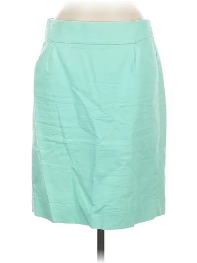 Pre-owned J.crew Factory Store Formal Skirt In Blue