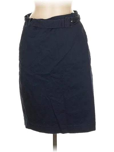 Pre-owned J.crew Factory Store Formal Skirt In Blue