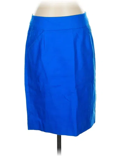 Pre-owned J.crew Factory Store Formal Skirt In Blue