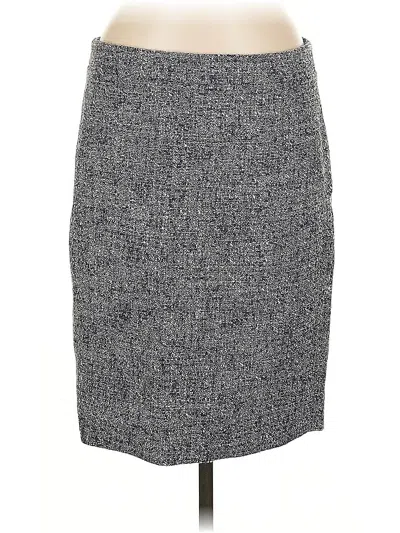 Pre-owned J.crew Factory Store Formal Skirt In Gray