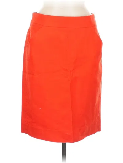 Pre-owned J.crew Factory Store Formal Skirt In Orange