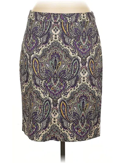 Pre-owned J.crew Factory Store Formal Skirt In Purple