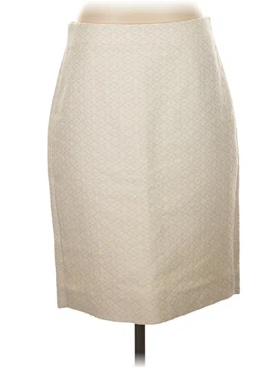 Pre-owned J.crew Factory Store Formal Skirt In Tan