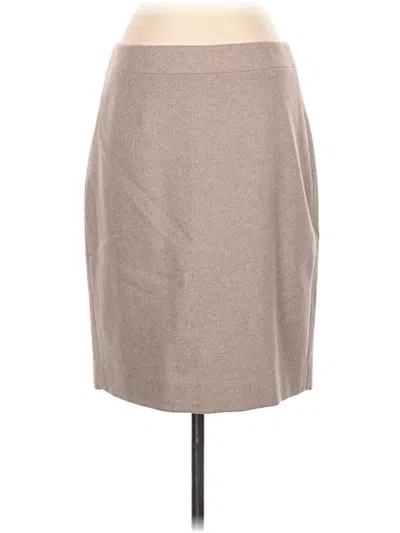 Pre-owned J.crew Factory Store Formal Skirt In Tan
