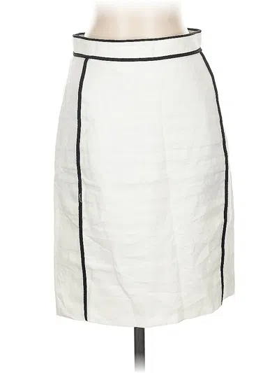 Pre-owned J.crew Factory Store Formal Skirt In White