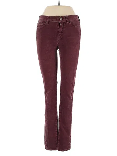 Pre-owned J.crew Factory Store Jeans In Burgundy