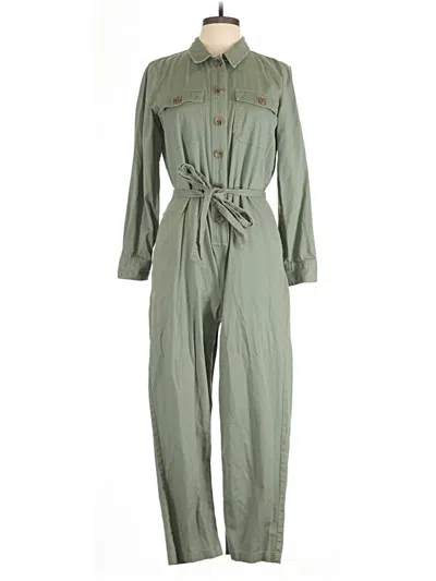 Pre-owned J.crew Factory Store Jumpsuit In Green