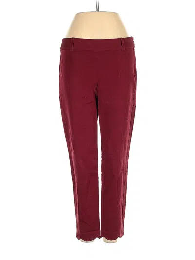 Pre-owned J.crew Factory Store Khaki Pant In Burgundy