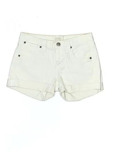 Pre-owned J.crew Factory Store Khaki Shorts In White