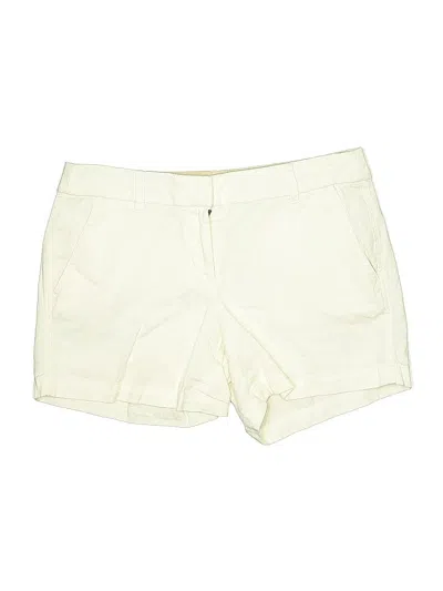 Pre-owned J.crew Factory Store Khaki Shorts In White