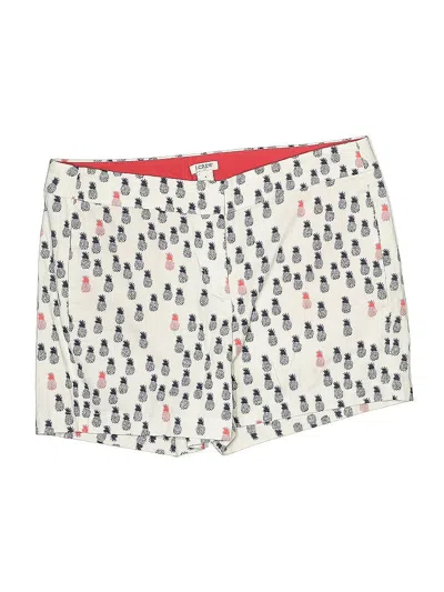 Pre-owned J.crew Factory Store Khaki Shorts In White