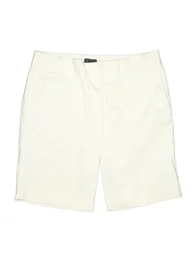Pre-owned J.crew Factory Store Khaki Shorts In White