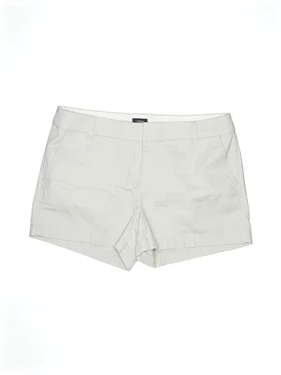 Pre-owned J.crew Factory Store Khaki Shorts In White