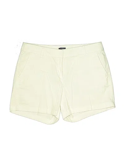 Pre-owned J.crew Factory Store Khaki Shorts In White