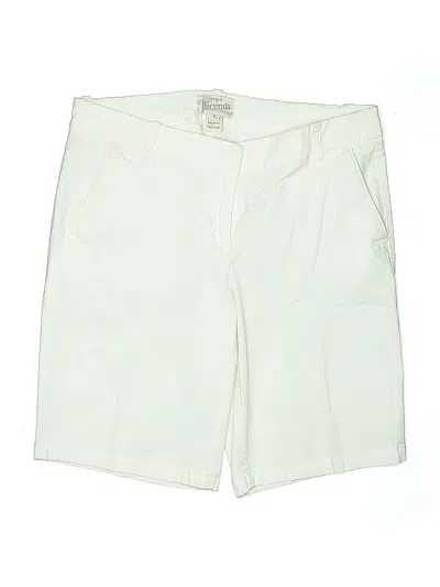 Pre-owned J.crew Factory Store Khaki Shorts In White