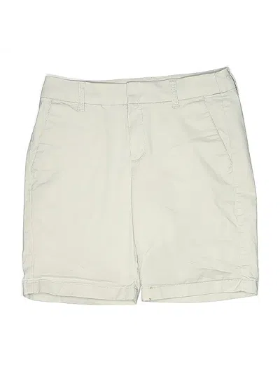Pre-owned J.crew Factory Store Khaki Shorts In White