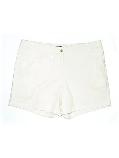 Pre-owned J.crew Factory Store Khaki Shorts In White