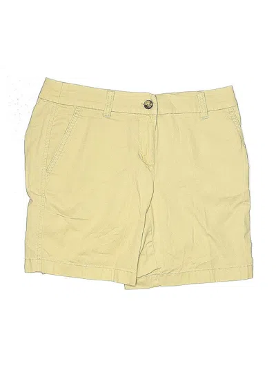 Pre-owned J.crew Factory Store Khaki Shorts In Yellow