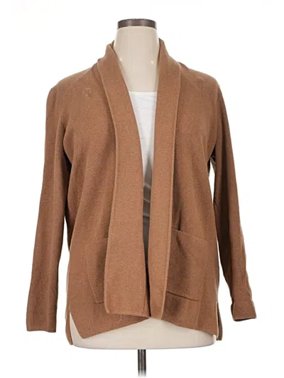 Pre-owned J.crew Factory Store Kimono In Brown