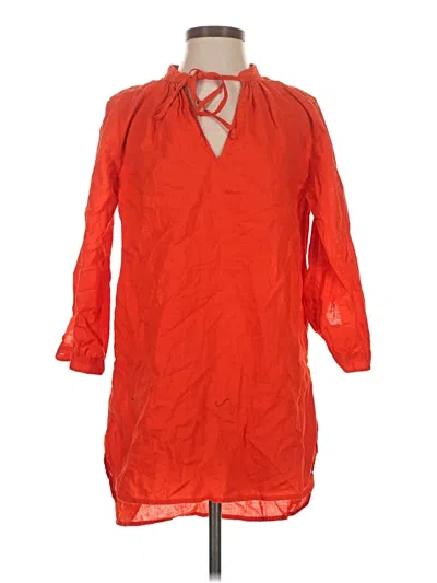 Pre-owned J.crew Factory Store Kimono In Red