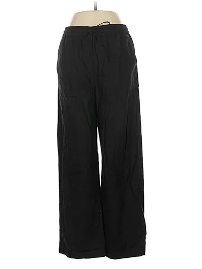 Pre-owned J.crew Factory Store Linen Pants In Black