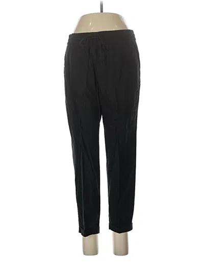 Pre-owned J.crew Factory Store Linen Pants In Black