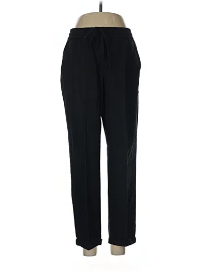Pre-owned J.crew Factory Store Linen Pants In Black