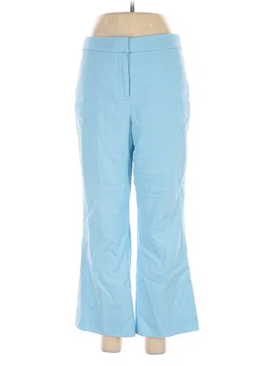 Pre-owned J.crew Factory Store Linen Pants In Blue