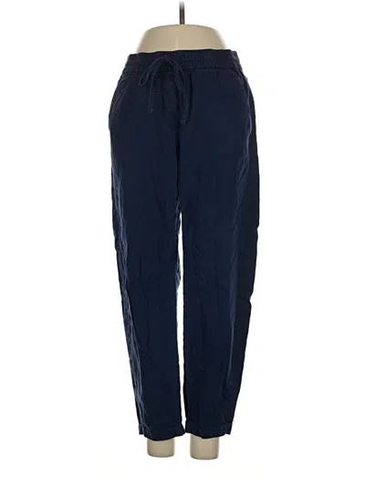 Pre-owned J.crew Factory Store Linen Pants In Blue