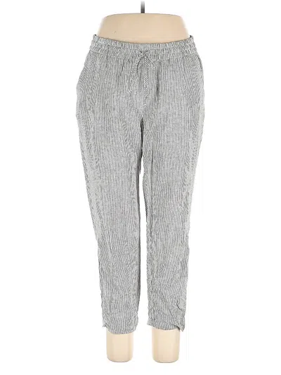 Pre-owned J.crew Factory Store Linen Pants In Gray