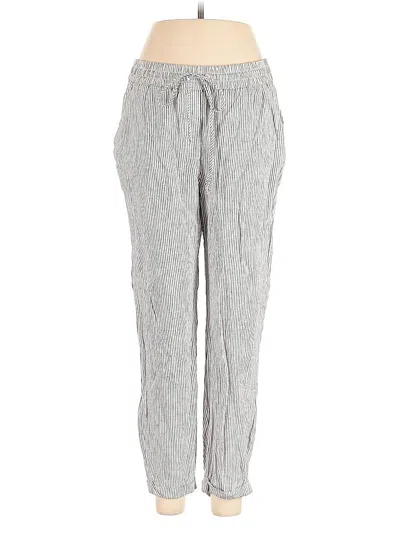 Pre-owned J.crew Factory Store Linen Pants In Gray