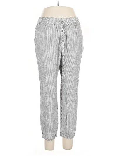 Pre-owned J.crew Factory Store Linen Pants In Gray