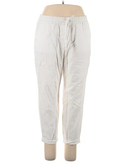 Pre-owned J.crew Factory Store Linen Pants In Gray