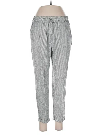 Pre-owned J.crew Factory Store Linen Pants In Gray