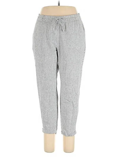 Pre-owned J.crew Factory Store Linen Pants In Gray