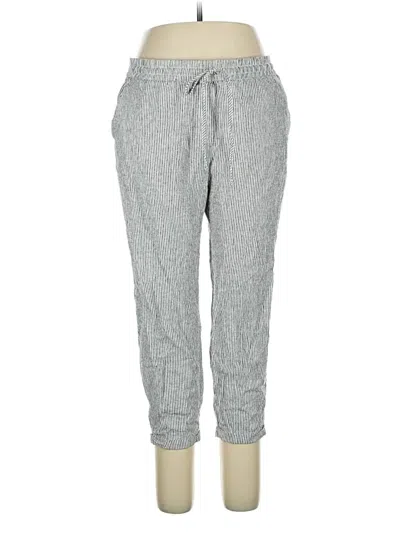 Pre-owned J.crew Factory Store Linen Pants In Gray