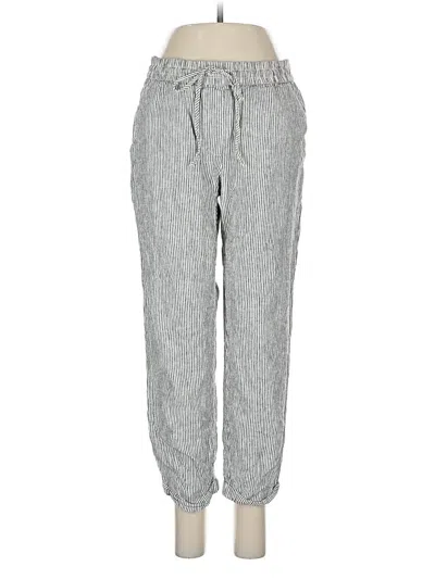 Pre-owned J.crew Factory Store Linen Pants In Gray