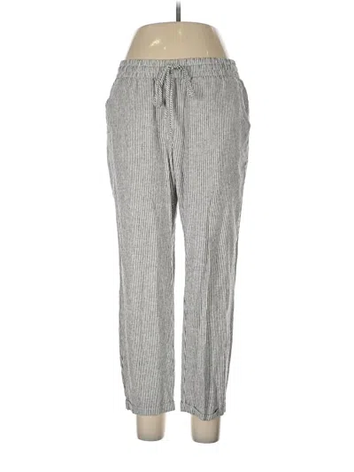 Pre-owned J.crew Factory Store Linen Pants In Gray