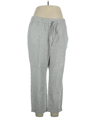 Pre-owned J.crew Factory Store Linen Pants In Gray