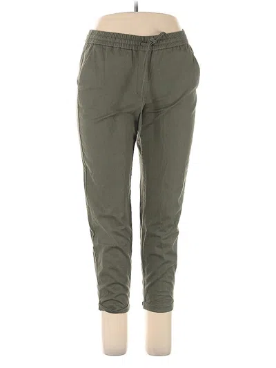 Pre-owned J.crew Factory Store Linen Pants In Green