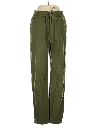 Pre-owned J.crew Factory Store Linen Pants In Green