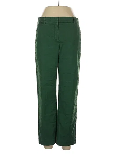 Pre-owned J.crew Factory Store Linen Pants In Green