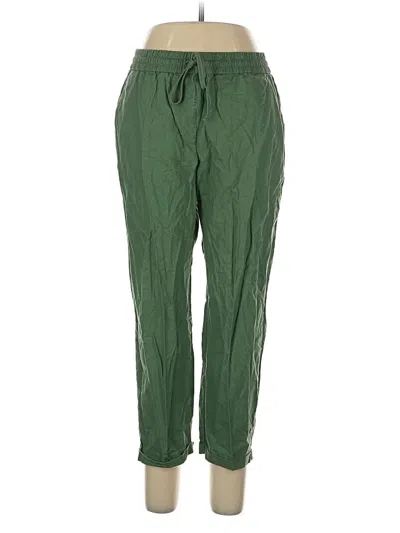 Pre-owned J.crew Factory Store Linen Pants In Green